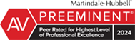 Logo Recognizing Alperin Law's affiliation with Martindale-Hubbell